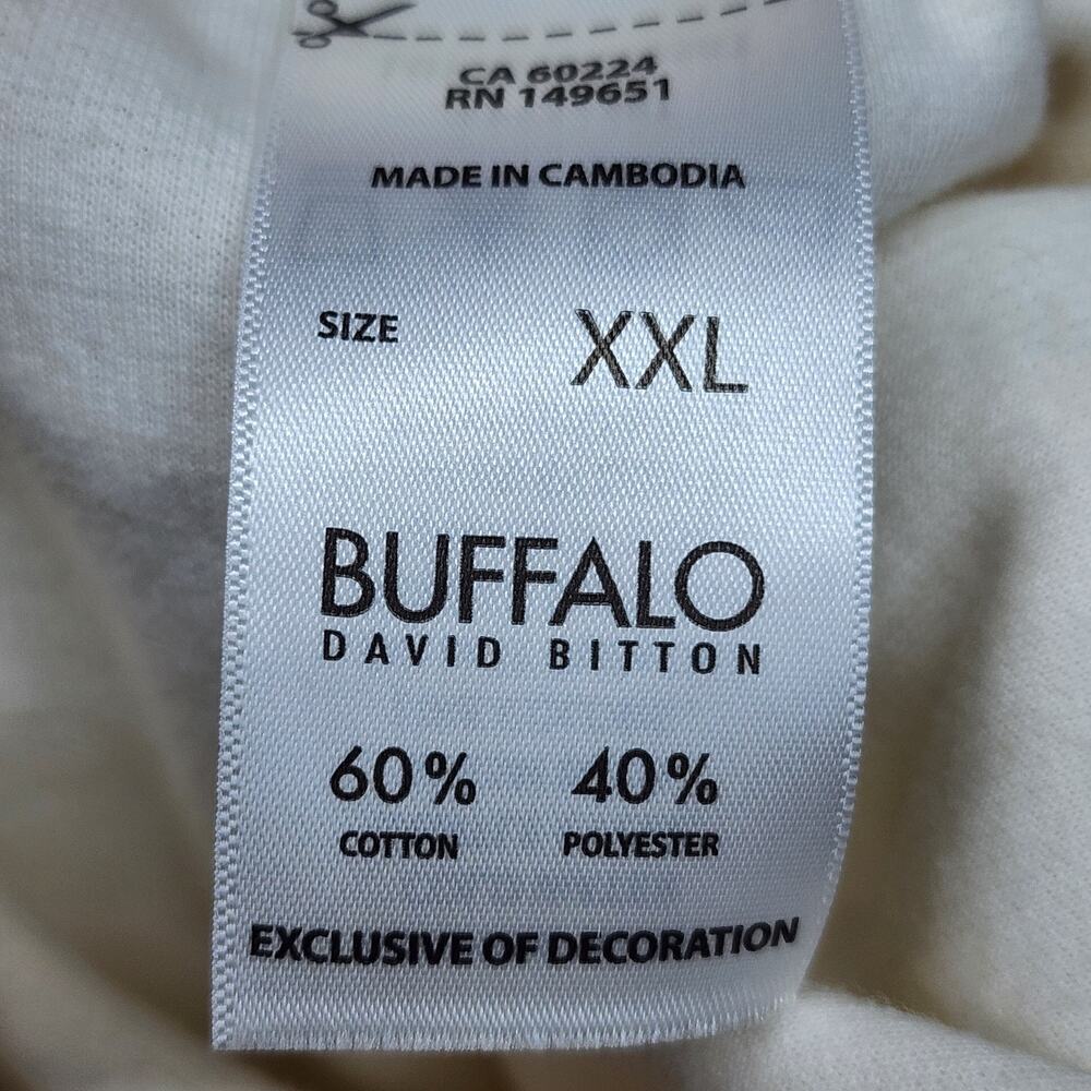 Buffalo David Bitton Ivory Shorts XXL Drawstring Athletic Soft Cotton Blend - Picture 9 of 10